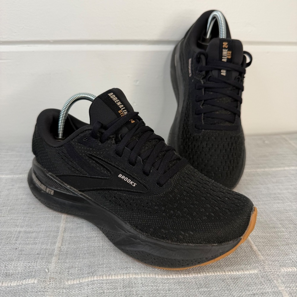 Brooks Black Sneakers with Gum Toe